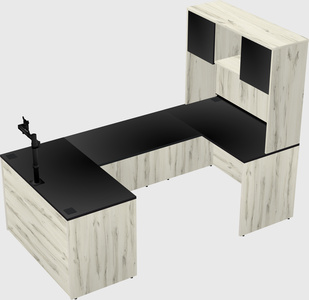 U-shaped desk