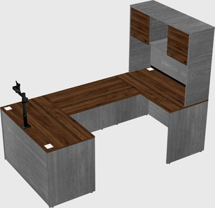 U-shaped desk