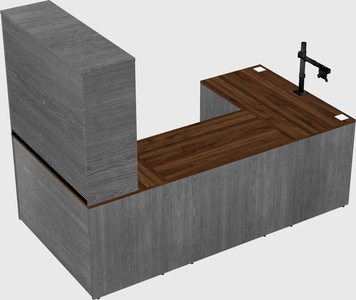 U-shaped desk