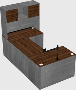 U-shaped desk
