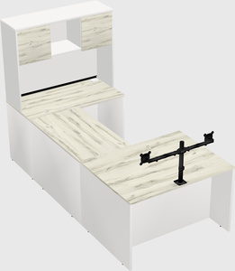 U-shaped desk