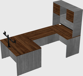 U-shaped desk
