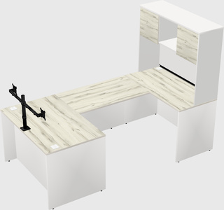 U-shaped desk