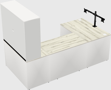 U-shaped desk