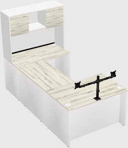 U-shaped desk