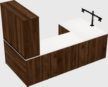 U-shaped desk