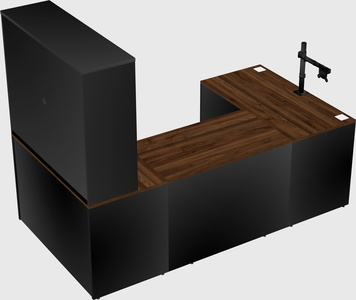 U-shaped desk