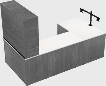 U-shaped desk