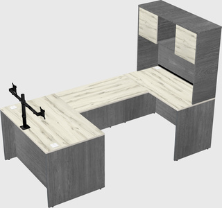 U-shaped desk