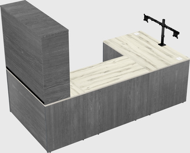 U-shaped desk