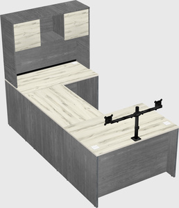 U-shaped desk