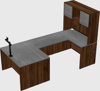 U-shaped desk