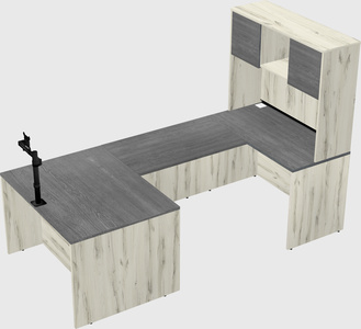 U-shaped desk