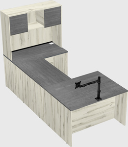 U-shaped desk