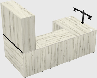 U-shaped desk