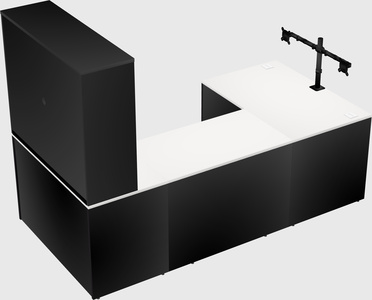 U-shaped desk