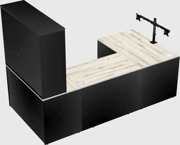 U-shaped desk