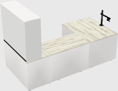U-shaped desk
