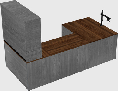 U-shaped desk