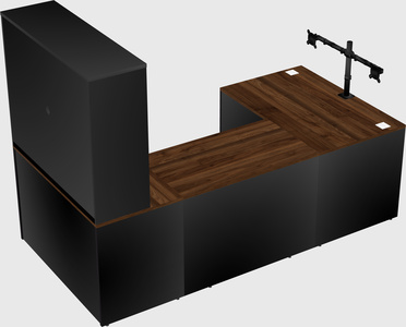 U-shaped desk