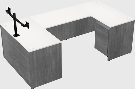 U-shaped desk