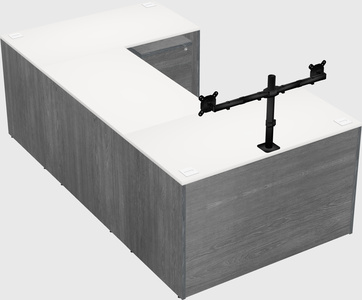 U-shaped desk