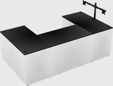 U-shaped desk