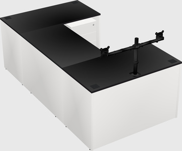 U-shaped desk