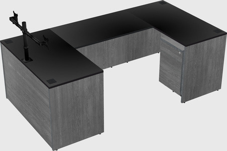 U-shaped desk