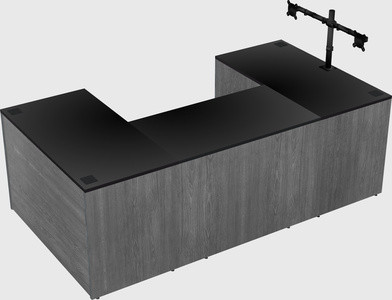 U-shaped desk