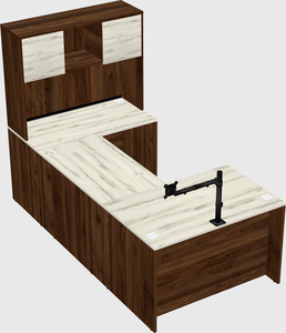 U-shaped desk