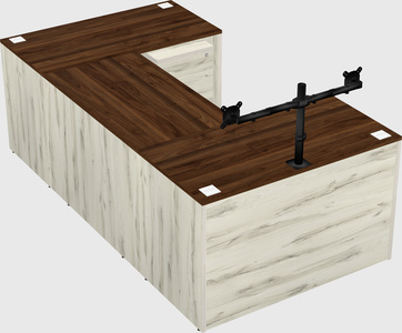 U-shaped desk