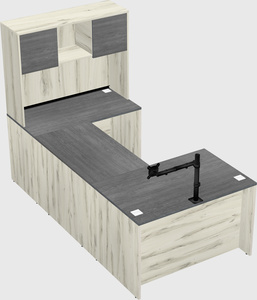 U-shaped desk