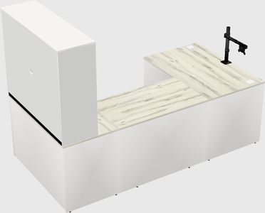 U-shaped desk