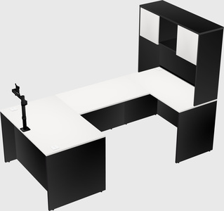 U-shaped desk