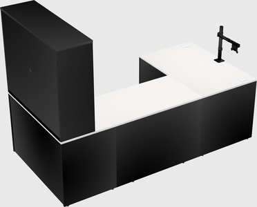 U-shaped desk