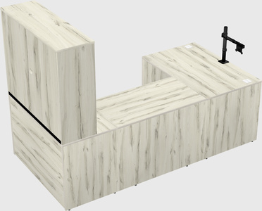 U-shaped desk