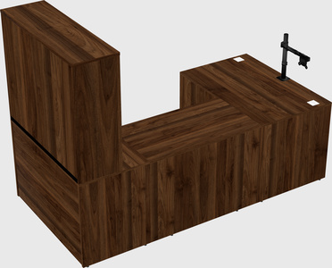 U-shaped desk