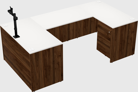 U-shaped desk