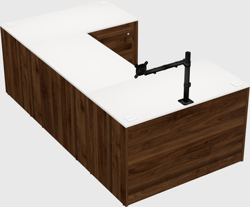 U-shaped desk