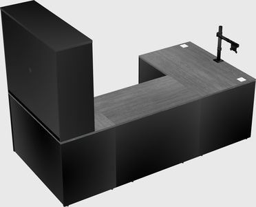 U-shaped desk