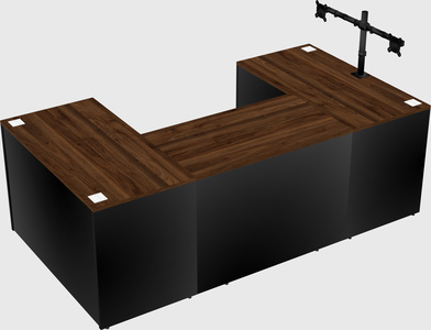U-shaped desk
