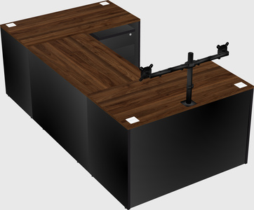 U-shaped desk