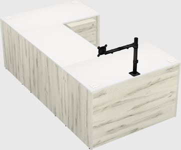 U-shaped desk