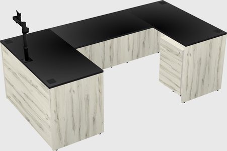 U-shaped desk