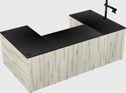 U-shaped desk