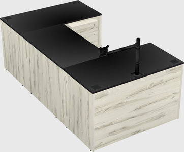 U-shaped desk