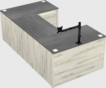 U-shaped desk