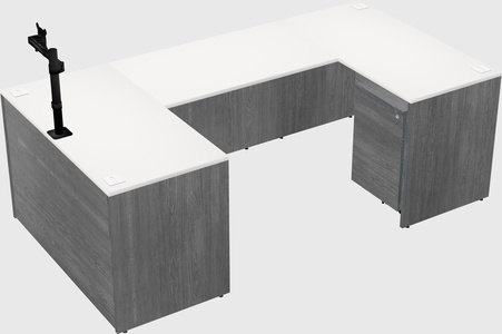 U-shaped desk