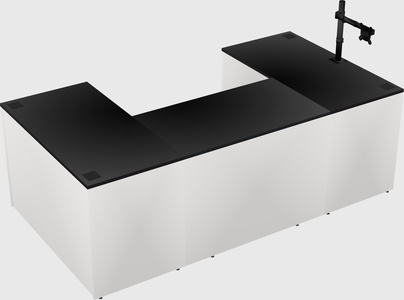 U-shaped desk